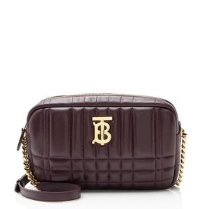 Burberry Quilted Lambskin TB Lola Small Camera Bag